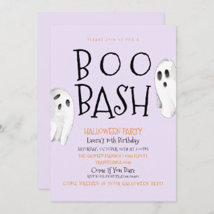 Ghost, Boo Bash Halloween Einladung