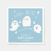 Ghost Boo Blue Boy Halloween Baby Dusche Serviette (Vorderseite)