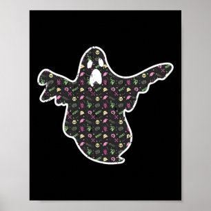 Ghost Boo Grim Sensenmann Pumpkin Muster Easy Hall Poster