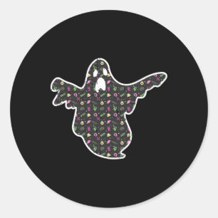 Ghost Boo Grim Sensenmann Pumpkin Muster Easy Hall Runder Aufkleber