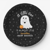Ghost Boo Halloween Babydusche Pappteller (Vorderseite)