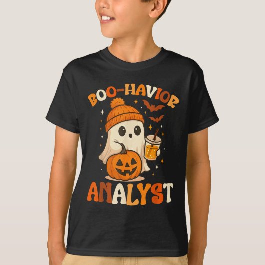 Ghost Boo Havior Yst Funny Halloween Behavior Ther T-Shirt (Vorderseite)