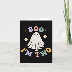 Ghost Boo I'm Two Yr 2. Geburtstag Kinder Hallowee Karte