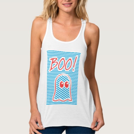 Ghost, Boo, lustig, niedlich, Tank Top (Vorderseite)