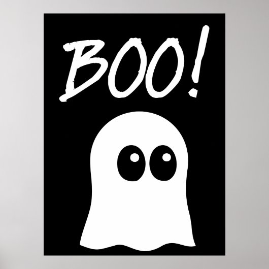 Ghost Boo, niedliches Ghost-Design Poster (Vorne)