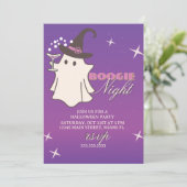 Ghost Boogie Nights Halloween-Party Ankündigung (Stehend Vorderseite)