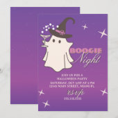 Ghost Boogie Nights Halloween-Party Ankündigung (Vorne/Hinten)