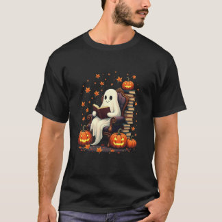 Ghost Book Reader Lesen Buch Lover Lehrer Funny T-Shirt