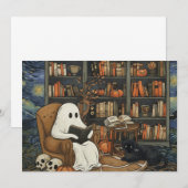 Ghost Book Reader Lesen der Buchliteratur Lover Einladung (Vorne/Hinten)