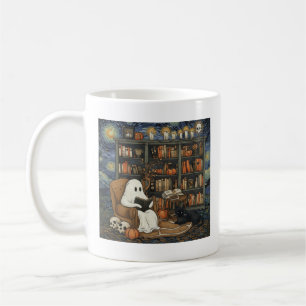 Ghost Book Reader Lesen der Buchliteratur Lover Kaffeetasse