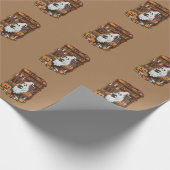 Ghost Book Reader Lover Gift Reader Geschenkpapier (Ecke)