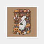 Ghost Book Reader Lover Gift Reader Serviette (Vorderseite)