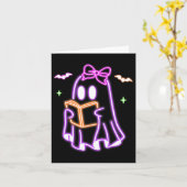 Ghost Book Reading Halloween Niedlich Ghost Book L Karte (Gelbe Blume)
