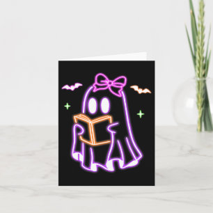 Ghost Book Reading Halloween Niedlich Ghost Book L Karte