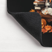 Ghost Book Reading Pumpkin Gothic Halloween Teache Mousepad (Ecke)