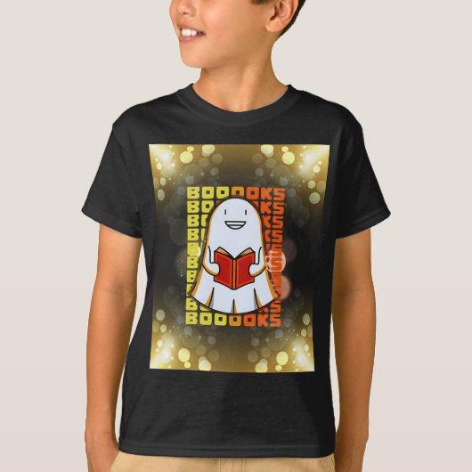 Ghost Books Funny Halloween T-Shirt (Vorderseite)