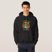 Ghost Books Trick oder lehren Retro Groovy Hallowe Hoodie (Vorne ganz)