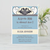 Ghost Boy Niedliche Halloween Kinderdusche Einladung (Stehend Vorderseite)