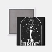 Ghost Bride Coven Gothic Halloween Wedding Bachelo Magnet (Vorderseite/Rückseite)