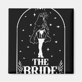 Ghost Bride Coven Gothic Halloween Wedding Bachelo Magnet (Vorne)