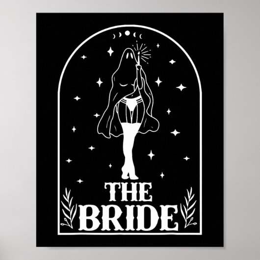 Ghost Bride Coven Gothic Halloween Wedding Bachelo Poster (Vorne)