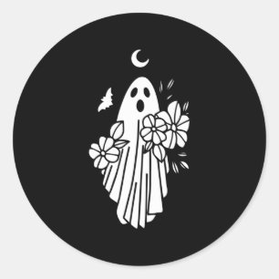 Ghost Bride Lazy Halloween Kostüm Spaß Geist Ghou Runder Aufkleber