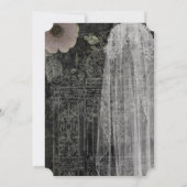 Ghost Bride Night Gothic Wedding Einladung (Rückseite)