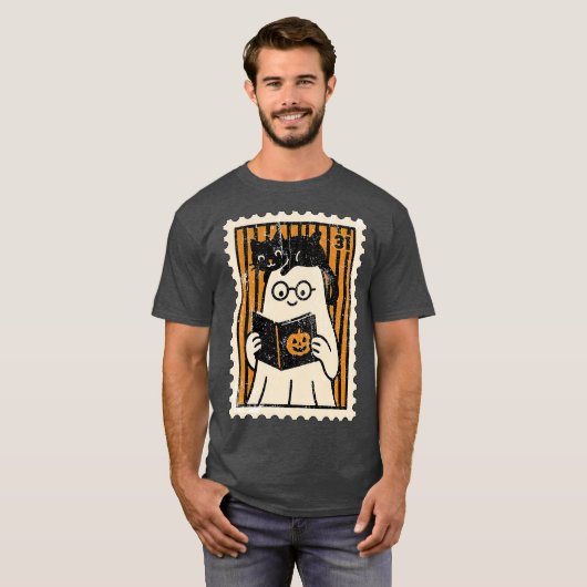 Ghost-Briefmarke T-Shirt (Vorne ganz)