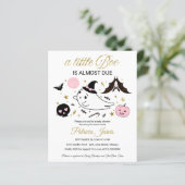 Ghost Budget Halloween Kinderdusche Einladung (Stehend Vorderseite)