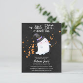 Ghost Budget Halloween Kinderdusche Einladung (Stehend Vorderseite)