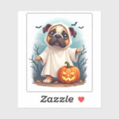 Ghost Bulldog Boo Aufkleber (Blatt)