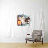 Ghost Bulldog Boo Wandteppich (Beispiel (Horizontal))