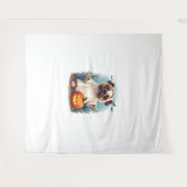 Ghost Bulldog Boo Wandteppich (Vorderseite (Horizontal))