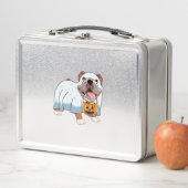 Ghost Bulldog Halloween Dog Metall Brotdose (Beispiel)