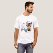 Ghost Bulldog Halloween Dog T-Shirt (Vorne ganz)