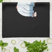 Ghost Bulldog Halloween Hund Geschirrtuch (Gefaltet)