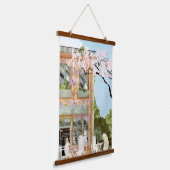 Ghost Cafe Wandteppich Mit Holzrahmen (Gewinkelt)