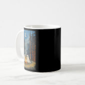 Ghost Campfire Camping Lover Forest Gothic Hallowe Kaffeetasse (Vorderseite Links)