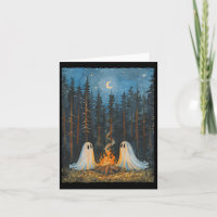 Ghost Campfire Camping Lover Forest Gothic Hallowe