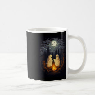 Ghost Camping Campfire Gotische Halloween Männer F Kaffeetasse