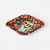 Ghost Candy Halloween Niedlich Pappteller (Gewinkelt)