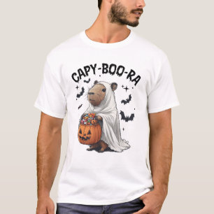 Ghost Capybara und Pumpkin Funny Halloween Kinder  T-Shirt