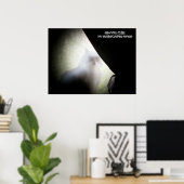 Ghost Cat beobachtet Sie Poster (Heimbüro)