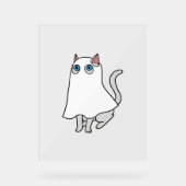Ghost Cat Classic T - Shirt_1 Acrylschild (Vorderseite)