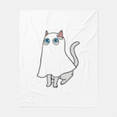 Ghost Cat Classic T - Shirt_1 Fleecedecke (Vorderseite)