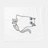 Ghost Cat Classic T - Shirt_1 Fleecedecke (Vorderseite (Horizontal))