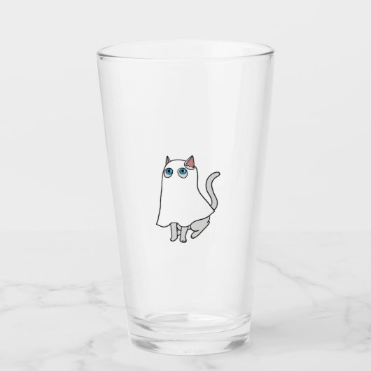 Ghost Cat Classic T - Shirt_1 Glas (Vorderseite)