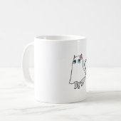 Ghost Cat Classic T - Shirt_1 Kaffeetasse (Vorderseite Links)