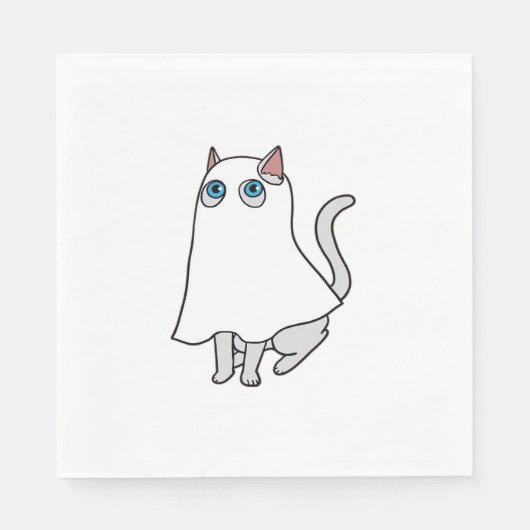 Ghost Cat Classic T - Shirt_1 Serviette (Vorderseite)