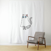 Ghost Cat Classic T - Shirt_1 Wandteppich (Beispiel)